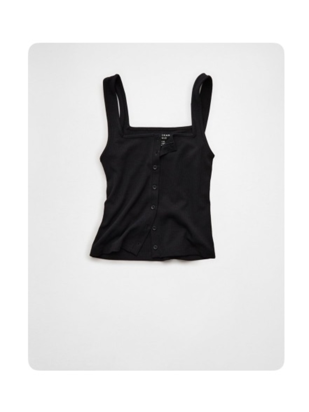 American Eagle 🦅 Square Neck Button-Up Tank Top